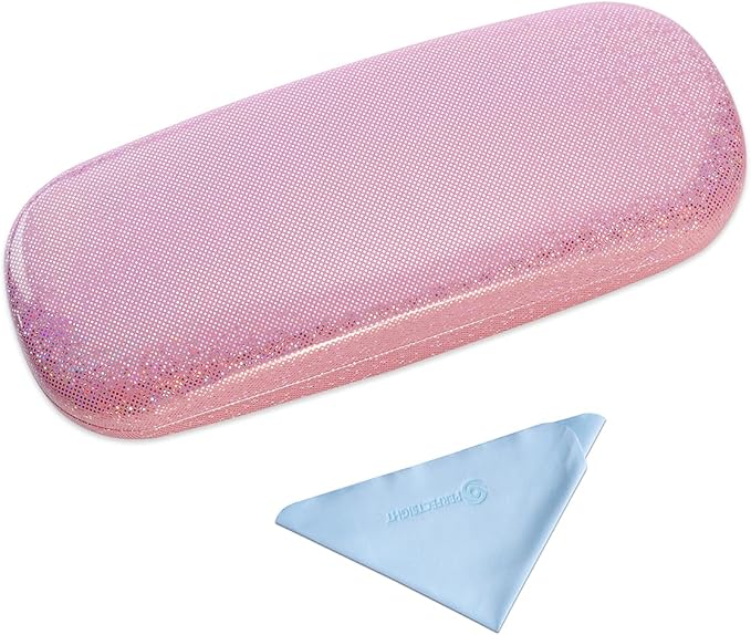 PERFECTSIGHT Hard Shell Eyeglasses Case, Kawaii Protective Glasses Case for Kids, Cute Eyeglass Case for Women Men Girls