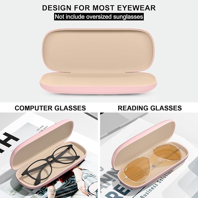 Eyeglasses Case, Hard Shell Protective Case for Glasses, Unisex for Women Men
