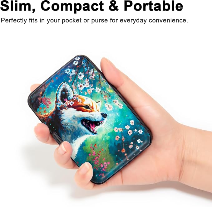 Credit Card Holder Small RFID Blocking Wallet Business Metal Slim Mini Aluminum Hard Case for Women Men