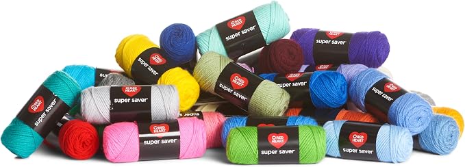 Red Heart Super Saver Mega Yarn Craft Kit for Crochet and Knitting and Amigurumi Projects, Acrylic