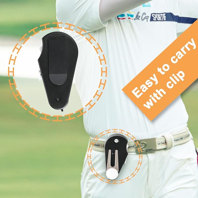 Cosmos 2 Pack Golf Multi-Tool Foldable 5 in 1 Golf Tool with Divot Tool, Stroke Score Counter, Ball Marker, Golf Club Brush and Groove Cleaner, Portable Golf Accessories Tool with Clip