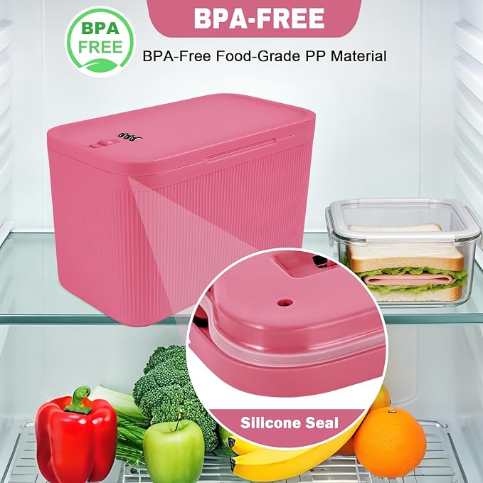 Small Lock Box,lockable storage box for medication, medicine lock box PLUS Size, refrigeration bin container with Combination Code, lock box for home office phone travel