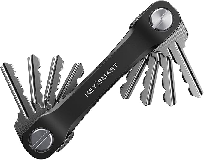 KeySmart Flex - Key Holder for Keychain-Compact Key Organizer for Key Chain, Minimalist Clutter-Free, Up to 8 Keys