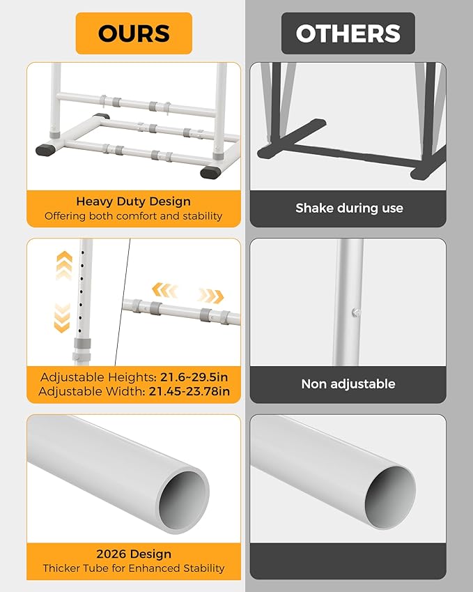 Couch Stand Assist Aid for Elderly, Sofa Chair Lift Assist Devices for Seniors Sit to Stand, Standing Aids & Supports, Pregnancy, Disabled, Floor Gap Height ≥ 1.4" Leg Gap ＞24", White