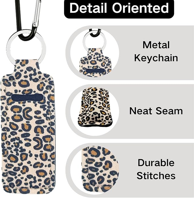 Chapstick Holder Key Chain Lipstick Holder Lip Balm Holder Keychain | Stocking Stuffers Gift, Compatible with Chapstick, Lip Balm and Lipstick, Bag Charm Accessories, Gifts for Women Friend