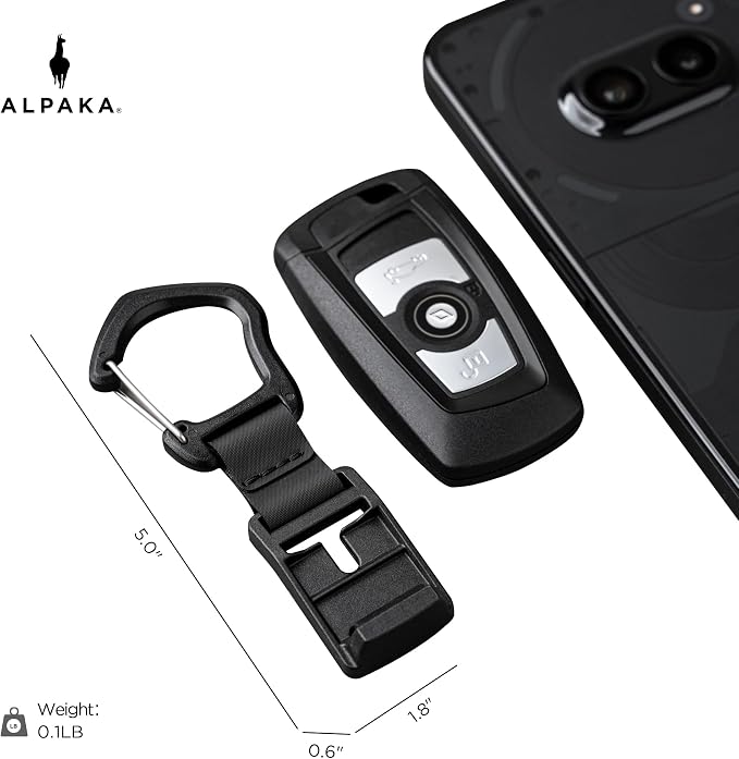 ALPAKA HUB Carabiner Quick Release Keychain with Magnetic Belt Clip | EDC Carabiner for Keys, Tactical Gear & Backpack Accessories,Attach to ALPAKA Sling Bag, Belt Loops