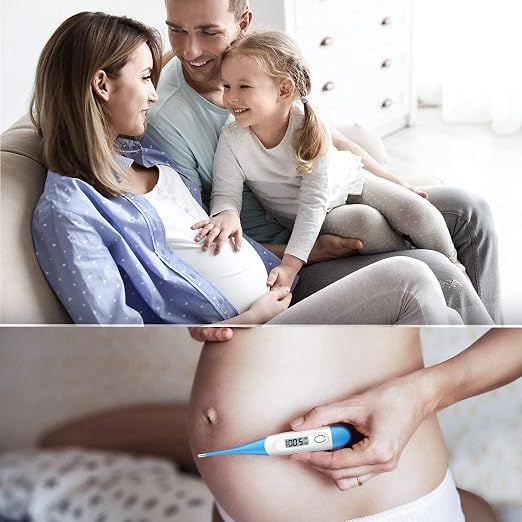 Boncare Rectal Thermometer for Baby 2 Packs (Light Blue+Green) | Digital Thermometer with 10 Seconds Fast Reading