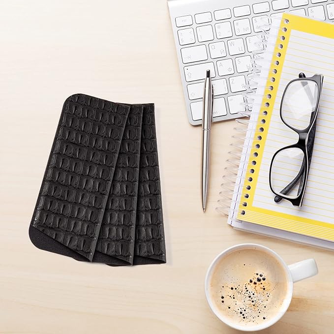 TRIUMPH VISION 3 Pack Reading Glasses Pouch Soft Case Eyeglass Sleeve Slim | Alternative to Bulky Case in bag, Lightweight Lined Padded Protect Optical lens Slip in, Cute Pattern Portable for Daily Use