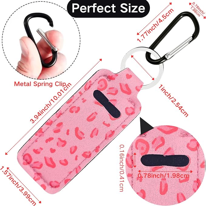 Chapstick Holder Key Chain Lipstick Holder Lip Balm Holder Keychain | Stocking Stuffers Gift, Compatible with Chapstick, Lip Balm and Lipstick, Bag Charm Accessories, Gifts for Women Friend