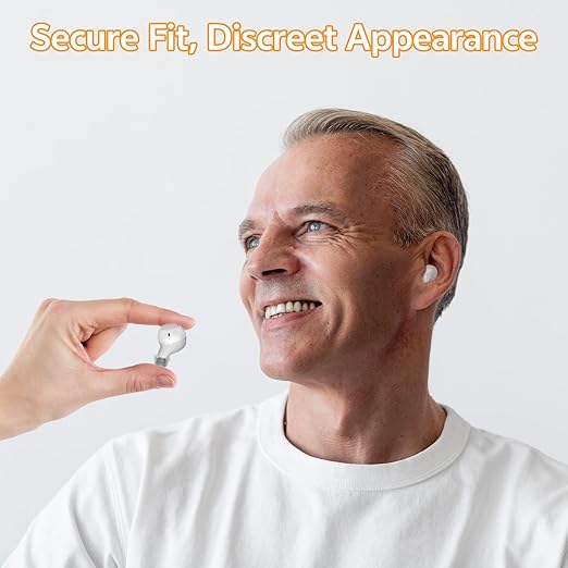OTC Hearing Aids for Seniors for Seniors & Adults with Hearing Loss, 32 Channel Technology with Smart Noise Reduction | Volume Control | Discreet Design | Auto-On/Off