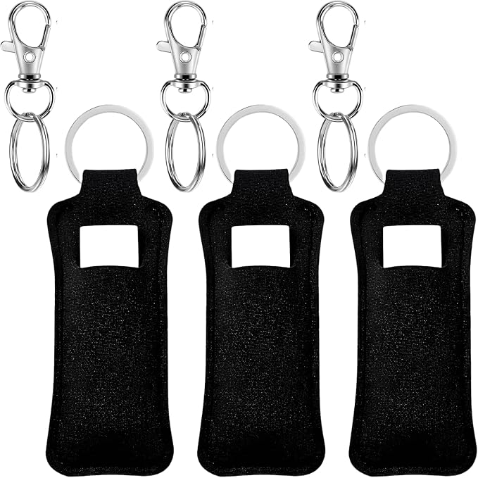 Chapstick Holder Key Chain Lipstick Holder Lip Balm Holder Keychain | Stocking Stuffers Gift, Compatible with Chapstick, Lip Balm and Lipstick, Bag Charm Accessories, Gifts for Women Friend