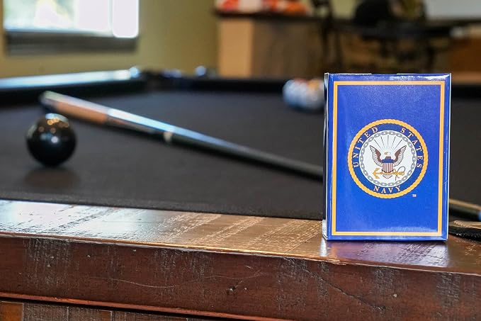 Military Gift Shop US Navy Professional Quality Playing Cards | Great for Game Night | Gifts for Sailors | Navy Playing Cards