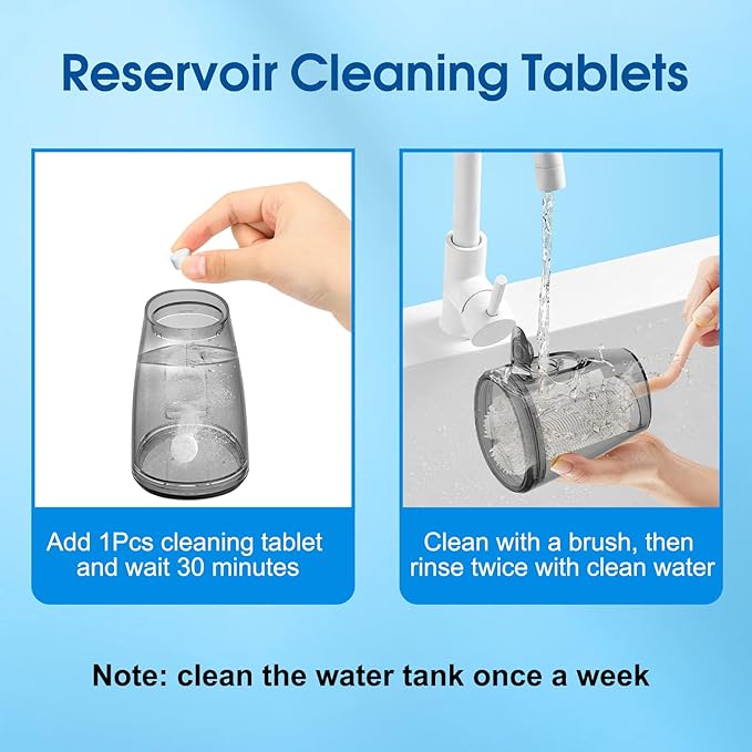 Water Flossers for Teeth, 300ML Cordless Oral Irrigator Rechargeable Dental Flosser Picks with 5 Modes 5 Jet Tips,IPX7 Waterproof Teeth Cleaner for Braces Gum Care, Home Travel Use