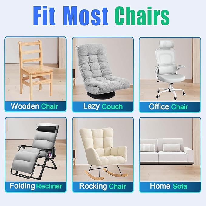 Shiatsu Back Massager with Heat, Massage Chair Pad Seat Cushion for Stress Relief, Deep Tissue Kneading & Roller, 2 Vibration Motors, Back Waist Hip Massager, PU Leather, with 2 Adapters