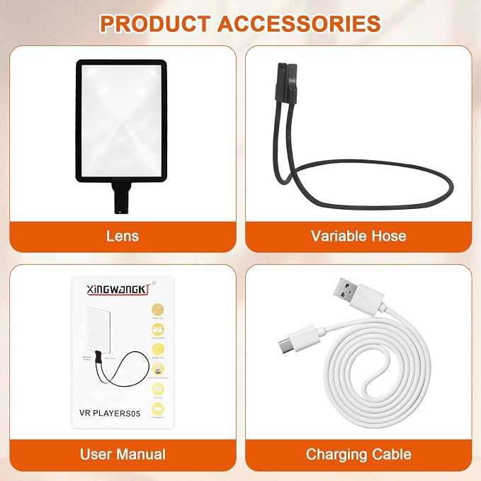 Magnifying Glass with Light for Reading,Hands Free Magnifier Neck Wearable | Lightweight Soft Tube, 50 Ultra-Bright LED Light Free 10X Magnifier for Reading,Sewing,Knitting,Cross Stitch & Crafts