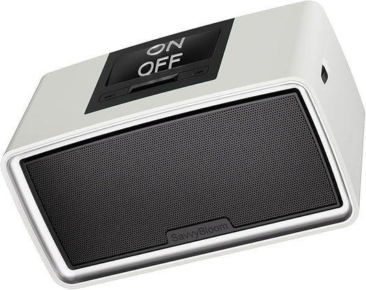 Simple Music Player for Seniors, Audiobook Player Easy to Use with Large Button for Elderly with Dementia, Blind, Alzheimer's, No Need WiFi/Bluetooth, with 32GB TF Card, Gray