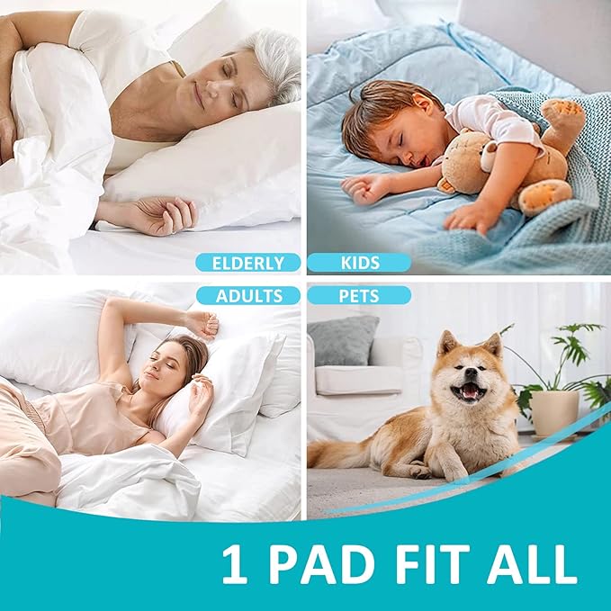 KANECH 30"x34" Washable Waterproof Bed Pads (4Pack) – Reusable Incontinence Bed Pads Hold 6 Cups, Non-Slip & Silent Mattress Protector for Adults, Kids, Elderly and Dogs