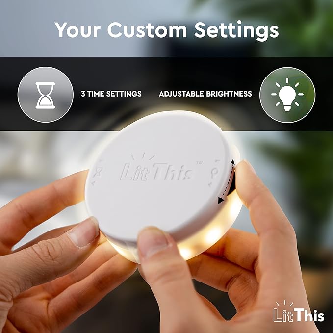 Under Bed Light, Ready-To-Use, No Setup, 360° motion activated night light
