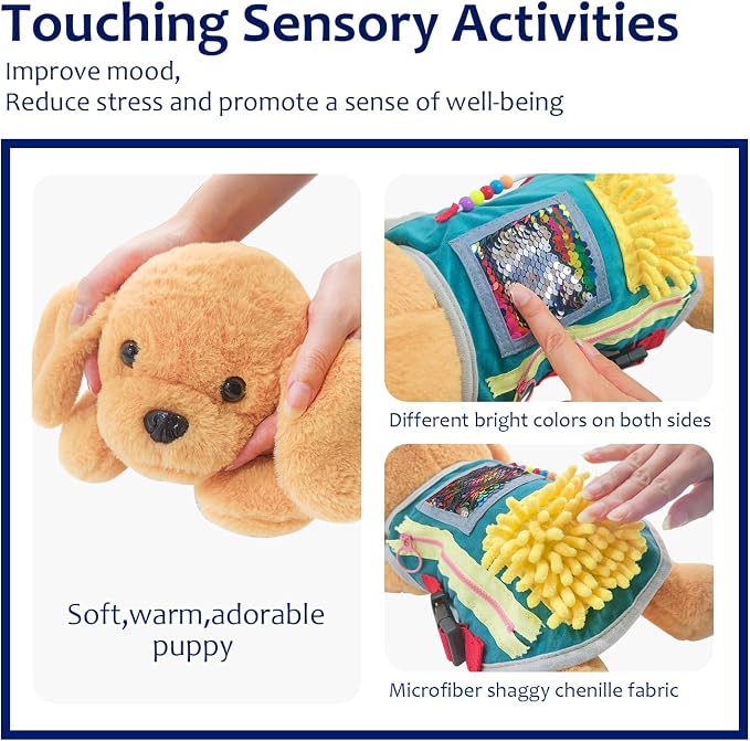 Fidget Blanket for Adults with Dementia,Alzhimer‘s & Dementia Activities for Seniors, Sensory Toys for Elderly with Alzheimer’s or Dementia,Alzhimers Gift for him,her,Nursing Home