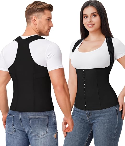 YERKOAD Back Brace for Women Breathable Back Straightener Posture Corrector | Full Back Support Posture Corrector Adjustable Waist Trainer Full Back Pain Relief Brace for Working, Exercising