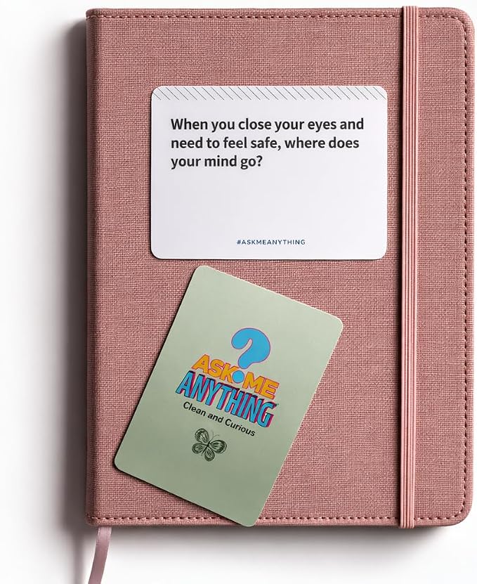 ASKMEANYTHING Recovery Card Game Clean & Curious Edition – Fun & Thought-Provoking Sobriety Cards for Reflection, Connection & Group Conversations – Light Recovery Game for Adults