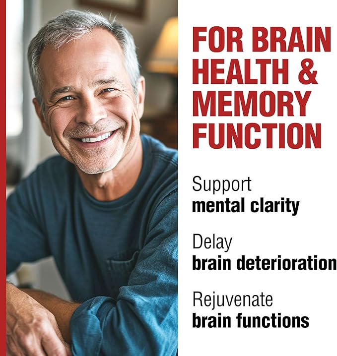 LABO Nutrition NeuroREGAIN - Scallop-derived PLASMALOGEN for Brain Deterioration, Memory, Alertness, Learning, Concentration and Other Cognitive Functions – Suitable for Seniors, Adult Men & Women x3