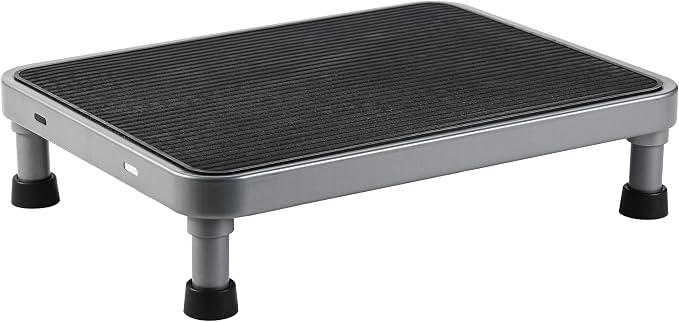 Heavy-Duty One Step Stool with Carry Handle – 4.1" Low Foot Stool, Non-Slip Rubber Platform, 500lb Capacity – Portable Safety Step Stools for Adults, Seniors, Bathroom, Bed, SUV, 17"x13"