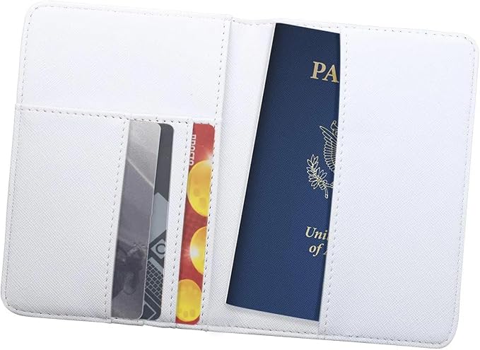 2 Pcs Passport Cover Holder for Travel Waterproof Leather Passport Wallet Case Book Travel Cruise Essentials for Women Men | 2 Pieces