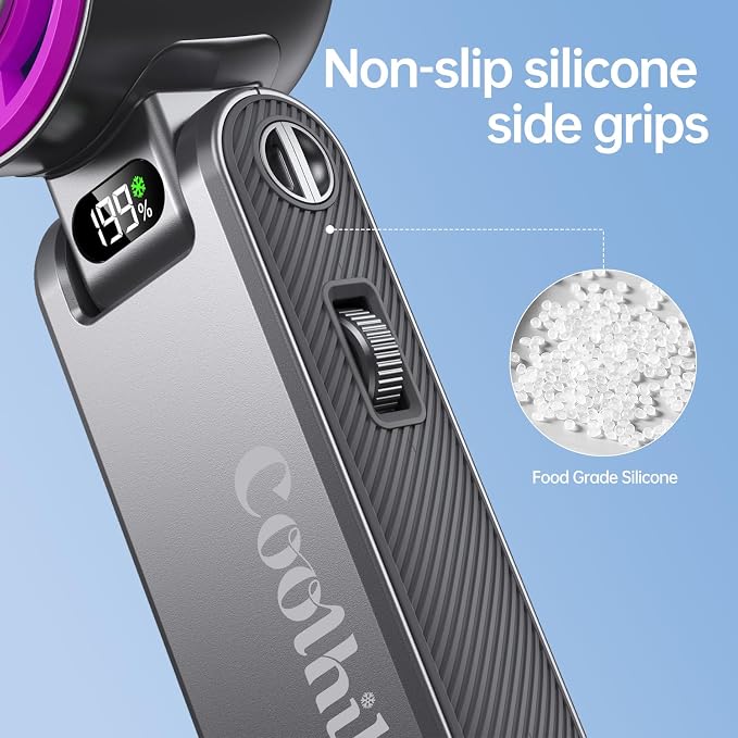 Pro Handheld Portable fan with Turbo Cooling, Speed(1-199) 5500mAh | 20000 RPM Hand Held Fan Rechargeable Powerful Mini Personal fan for Travel, Outdoor, Beach & Makeup