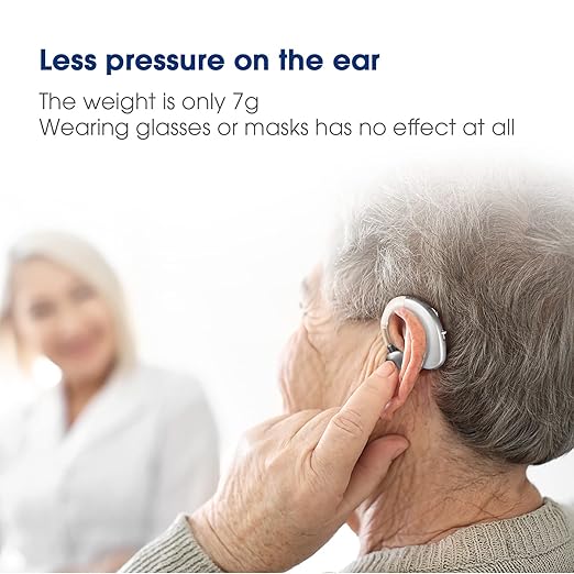 Britzgo Hearing Aids with Noise Cancelling,Rechargeable Sound Amplilfier,Upgraded Digital Chip(2 pieces)