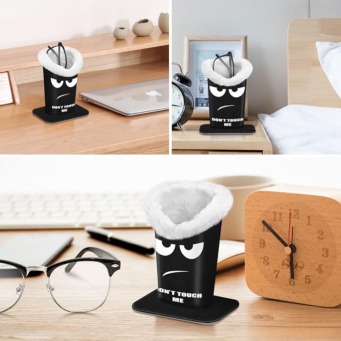 FINTIE Plush Lined Eyeglasses Holder, Glasses Stand Case, Anti-scratch Glasses Storage Organizer for Desk, Nightstand, Office