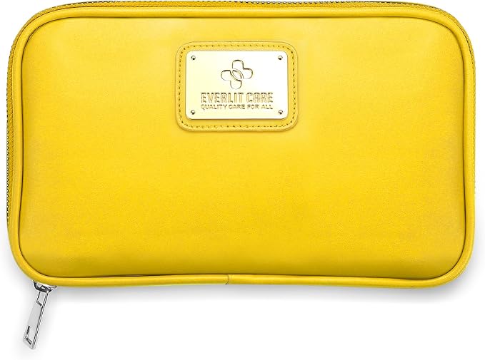 EVERLIT CARE Car First Aid Kit with Emergency Supplies Survival Gear Including Window Breaker Disposable Urine Bag Mountable Survival Kit for Family Travel in Car (Yellow)