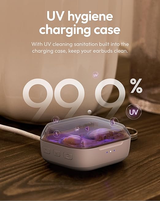 Cearvol-Nano OTC Hearing Aids for Seniors Rechargeable with Hygiene Light Case Noise Reduction Feedback Cancellation 54 Hours Battery with Case Discreet in-Ear, Midnight
