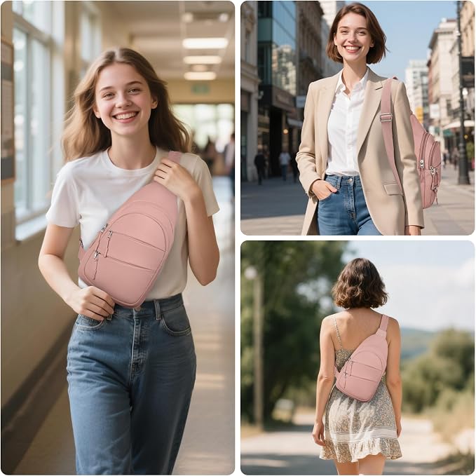 Tuwubi Crossbody Bags for Women, Sling Bag for Men | Small Hiking Backpack Shoulder Bag Lightweight for Outdoors Travel