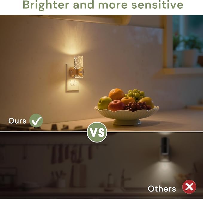 L LOHAS LED Motion Sensor Night Light, Bubble Night Lights Plug into Wall | 4 Pack 3CCT Color Temperature Change MINI Night-Light,Dimmable Nightlight with Dusk to Dawn Sensor for Rooms Bathroom Hallway