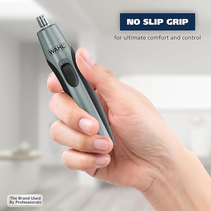 Wahl Clipper Battery Operated, Precision Ear and Nose Hair Trimmer for Men, Hygienic Nose Trimmer with Rinseable Blade for Easy Cleaning, Perfect for Travel – Model 3026462 (Pack of 12)