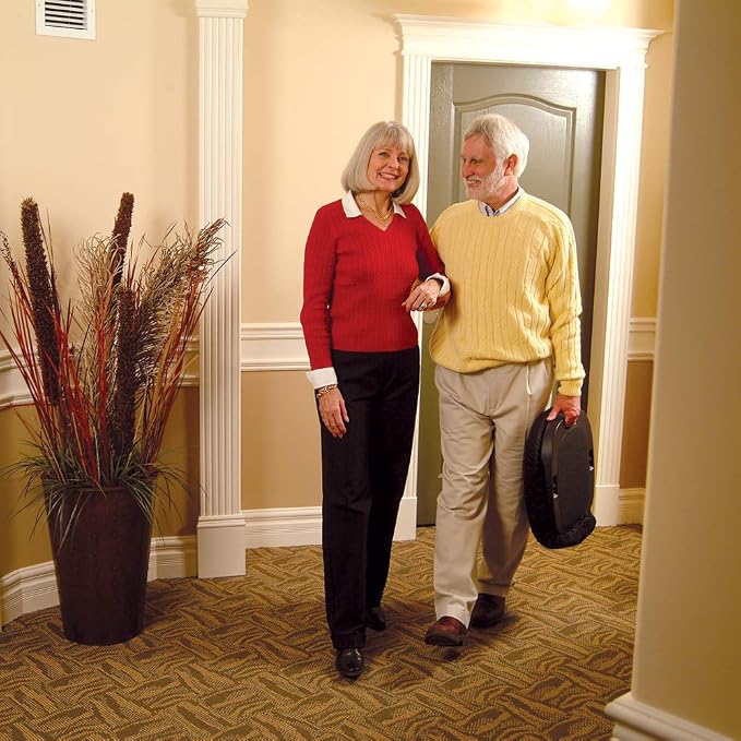 Carex Uplift Premium Seat Assist Plus With Memory Foam - Chair Lift And Sofa Stand Assist - 70% Seat Lift Assistance Up To 350lbs