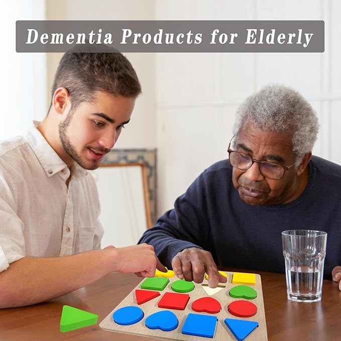2nd Generation - Dementia Activities for Seniors,Wooden Alzheimers Products for Elderly,Keep Cognitive and Busy Puzzles Gifts & Games