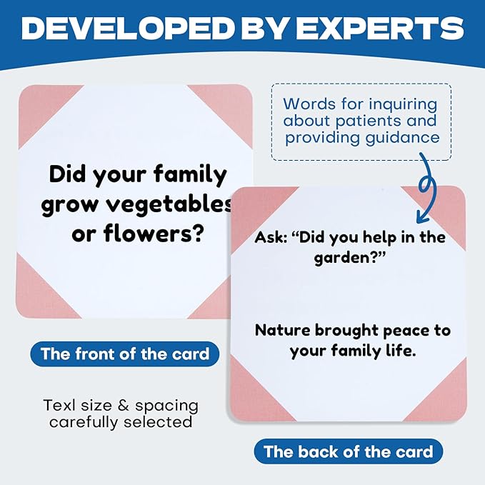 Conversation Cards for Dementia – Dementia Activities for Seniors with Alzheimer’s | Memory & Reminiscence Cards for Families and Caregivers