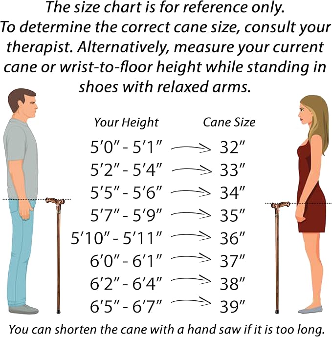 Asterom Walking Cane for Men & Women - Handmade, Ergonomic, Wooden Canes - Cool Walking Sticks for Seniors