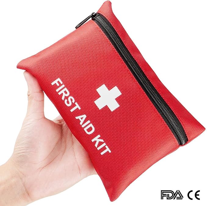 100-Piece First Aid Kit - Compact Portable Emergency Medical Supplies for Camping, Hiking, Travel, Car, Home & Office | Survival Gear for Outdoor Backpack, Vehicle, Dorm, Emergency Prep