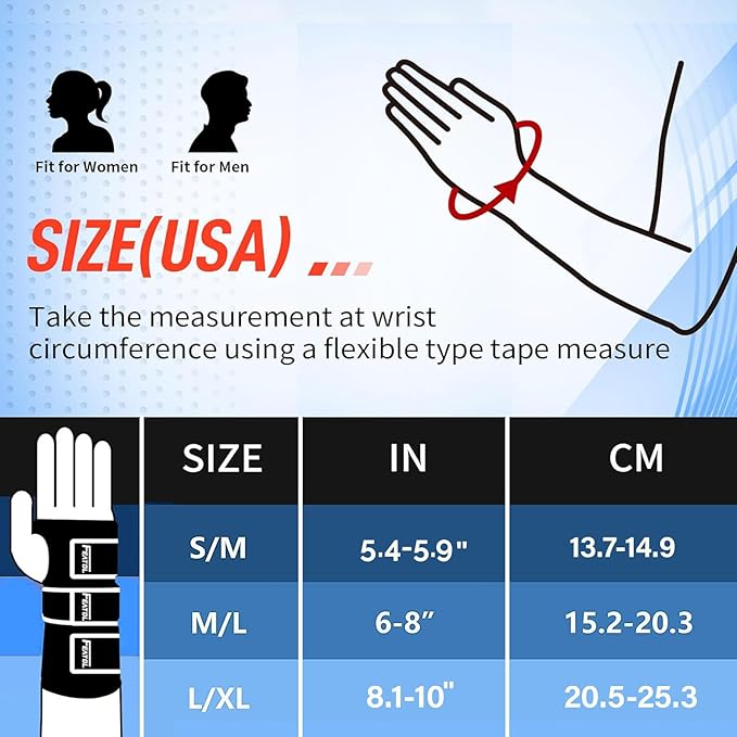 FEATOL Wrist Brace Carpal Tunnel for Women Men, Adjustable Night Sleep Support Brace with Splints Right Hand, Large/X-Large