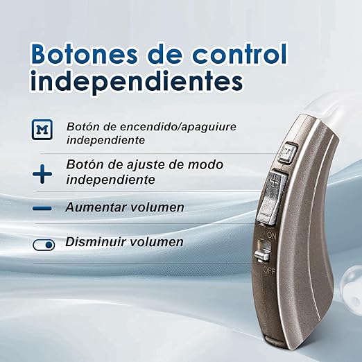 Britzgo BHA-220S Hearing Amplifier, Modern and Fashion Designed Adjustable Tube to Fit Both Ears, Silver Gray