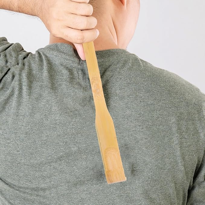 Didiseaon 2pcs Bamboo Back Scratcher, Long Handle Wood Back Scratcher Massagers Stick, Portable Claw for Men Women Adults Home Use
