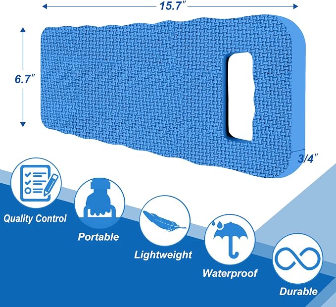 Altdorff Thick Kneeling Pad 2 Pack, Waterproof, Comfortable Garden Kneeling Pads Stain Resistant, Multi-Functional Kneeler Pad for Gardening, Baby Bath, Yoga, Praying and Exercise (Blue)