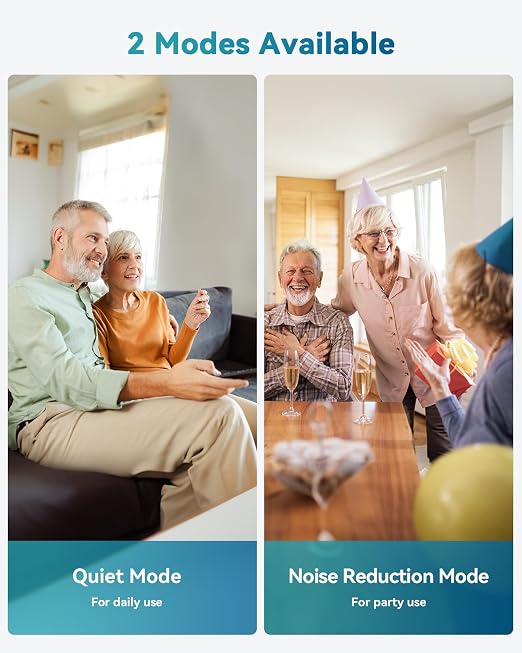 Hearing Aids for Seniors, Rechargeable OTC Hearing Aids with Noise Reduction, Providing Clear Sound Quality and Comfortable Wearing for Adults Hearing Loss, Invisible In-Ear Design (Light Gray)