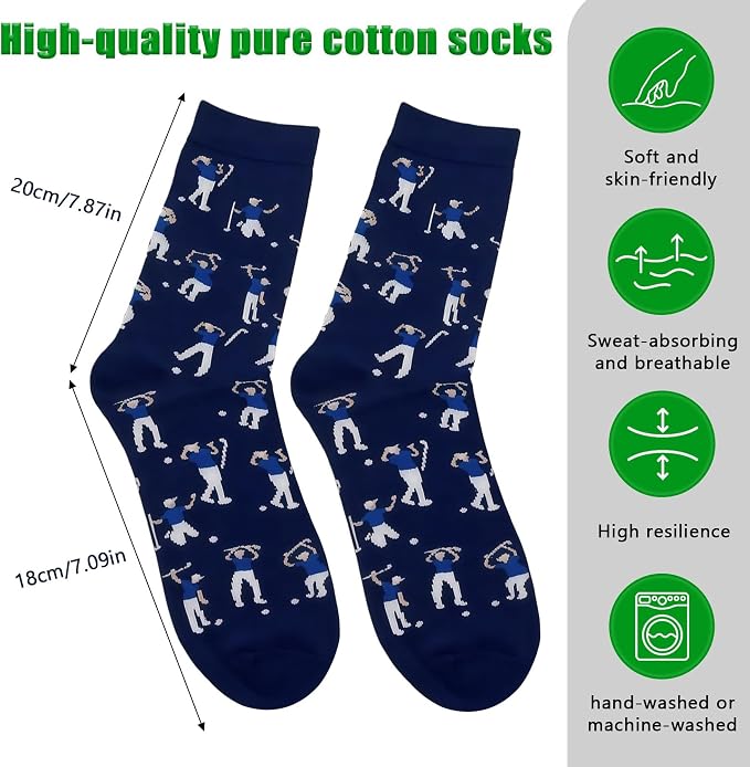 Golf Socks -Annoyed Golfer Novelty Socks Golf Gifts for Men, Fathers Day Gift for Dad Husband Stepdad
