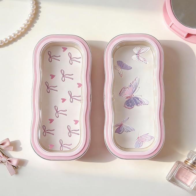 Glasses Case Hard Shell, Clear Eyeglass Case, Cute Holder for Sunglasses and Reading Glasses