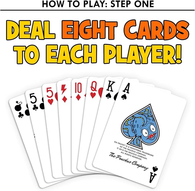 Oh Fruck! A Raucous Card Game that Combines Strategy with Special Rules that Change Every Time You Play.