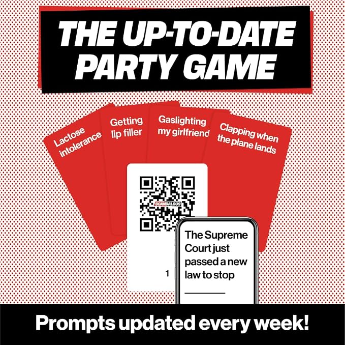 OFF TOPIC Scandalous Card Game for Adults - The Always Up-to-Date Adult Party Game - Hilarious Adult Game with Content Updated Weekly for Never-Ending Laughs